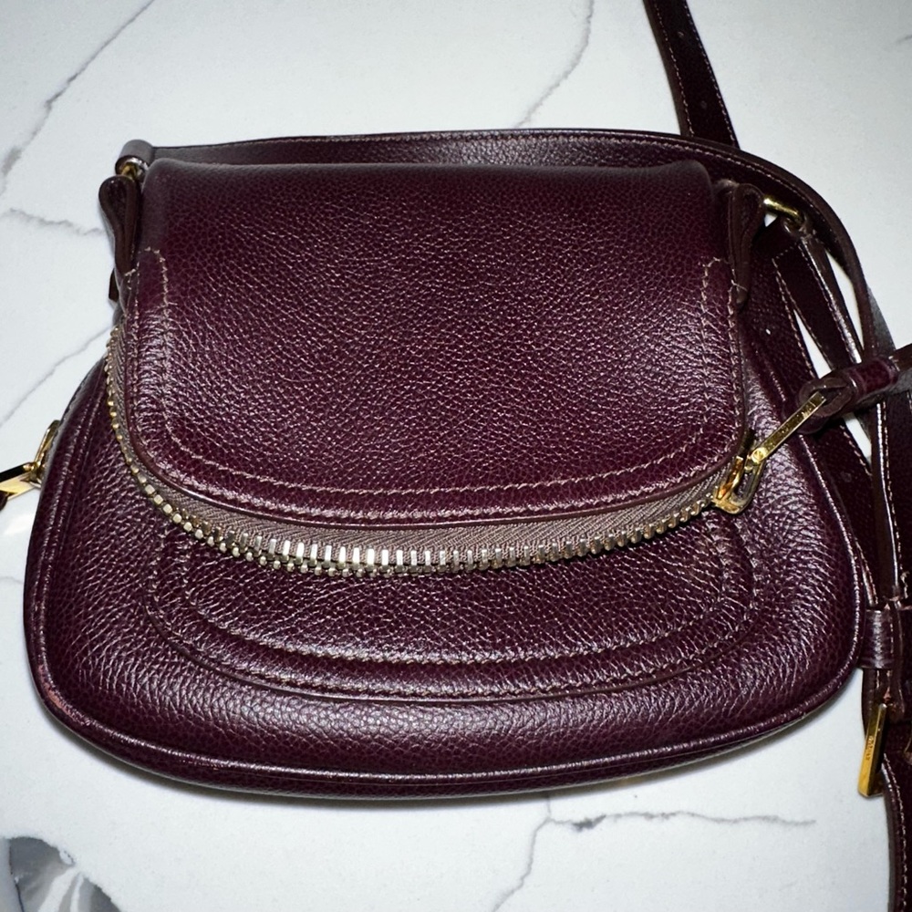 Tom Ford Deep Burgundy Crossbody Bag